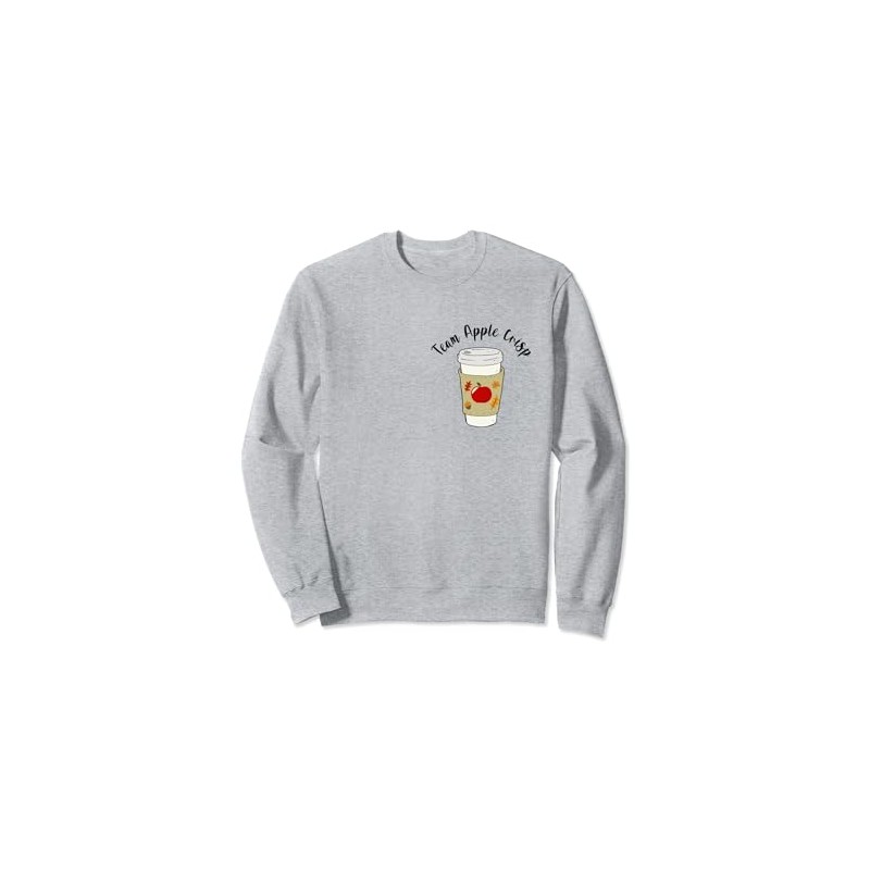Autumn PSL Season Aesthetic Team Apple Crisp Macchiato Sweatshirt, gray