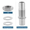 Enoch's Land 3/4" Hose Barb Thru-Bulk Bulkhead Fitting,304 Stainless Steel
