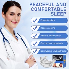 LureLuxe Anti Snoring Stopper, Anti Snoring Splint, Against Snoring and Teeth Grinding, Effective Against Snoring, Adjustable Snoring Splint for Night for Men and Women