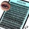 Lash Clusters Wispy 280PCS Eyelash Clusters 40D Lashes Clusters 9-16mm