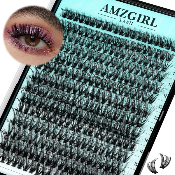 Lash Clusters Wispy 280PCS Eyelash Clusters 40D Lashes Clusters 9-16mm