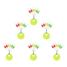 Mimilure Rubber Fishing Bobber Stopper,6 in 1 Float Sinker Stops,Black Orange & Colorful Oval Cylinder,L M S Float Stop Available (Colorful & Oval, S-150PCS)