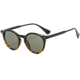 YAMEIZE Vintage Round Sunglasses for Women Men Retro Classic Tinted Circle 90s Sunglasses Unisex UV400 Protection