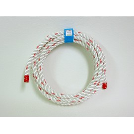 Tokyo Steel Nylon Ranger Rope, Small, White, Triple Strand, Diameter 0.5 inches (12 mm), 16.4 ft (5 m) (For 1 Person Rein)