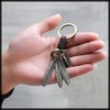 White Fang AZ256 Key Ring, Key Ring, Leather, Keys, Wolf,