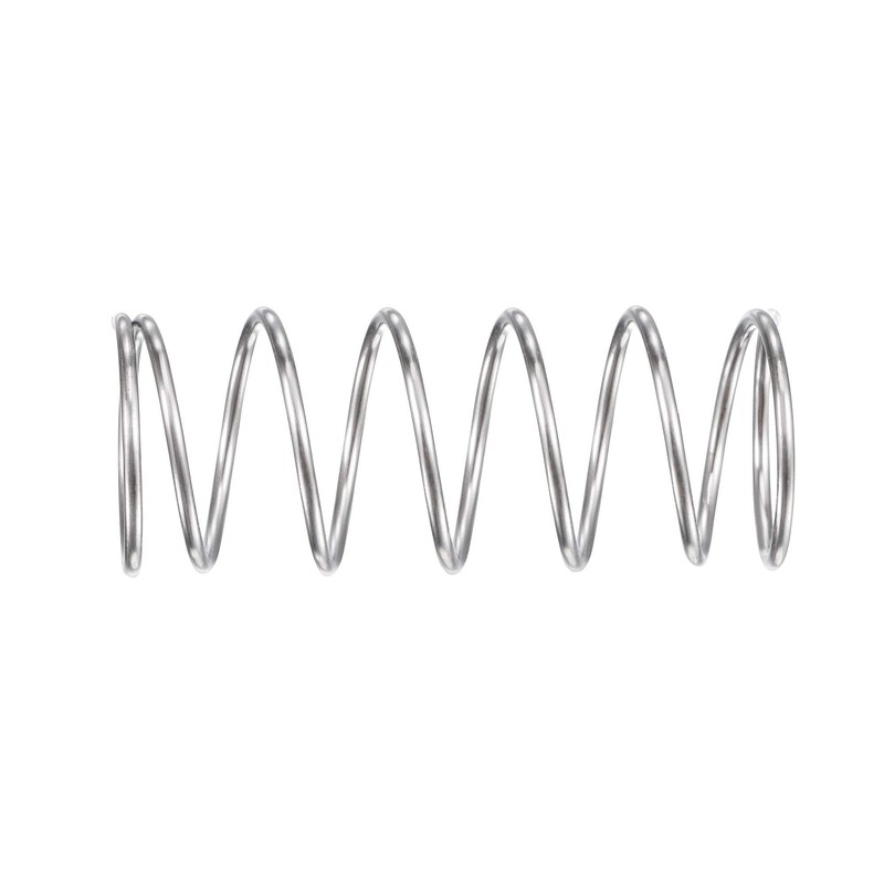 TOP-VIGOR 5Pcs Compression Spring, 10mm OD,0.7mm Wire Size,25mm Free Length