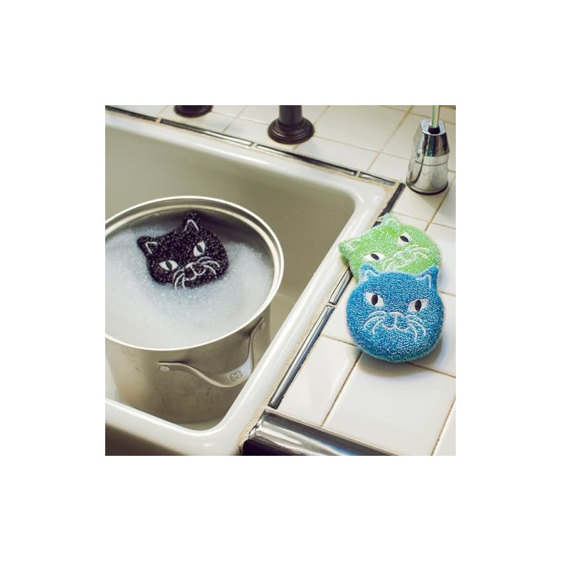 Funny Beautiful Dish Sponge 5 Designs, Kitchen Sponge for Pot,