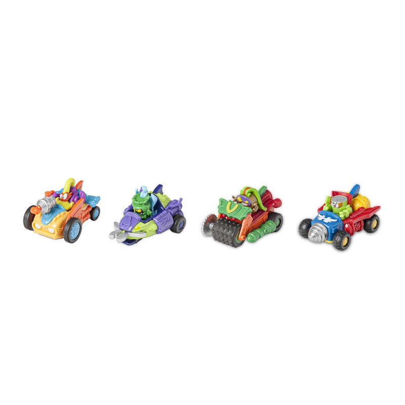 SuperZings Big Vehicle Series 4 Vehicles and Collectible Figures Assorted