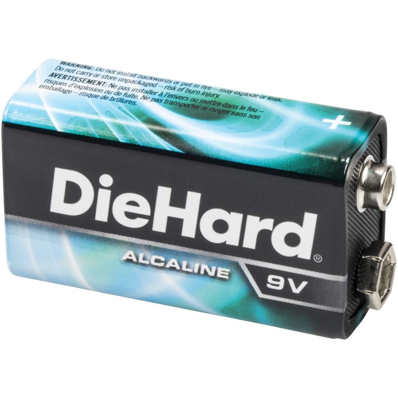 DieHard Long Lasting Alkaline Batteries 9 Volt - 2 Pack