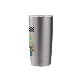 Mama’s Boy Checkered Lightning Bolt WALKER Stainless Steel Insulated Tumbler