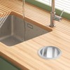 Antrader Drop-in Trash Chute,1Pcs Kitchen Counter Trash Chute Counter Top