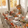 CAKKA Thanksgiving Tablecloth Plastic 54x108 Inch, 3 Pack Disposable Fall