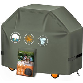 HomWanna Grill Cover 72 Inch - Superior BBQ Covers for Weber Summit 600 Series Grill - 600D Large Outdoor Barbecue Cover for Weber 6 Burner Summit 670, Summit 620 and Genesis 600, Genesis 400