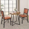 VECELO Folding Chairs Set of 2 with Cushion, Foldable Padded