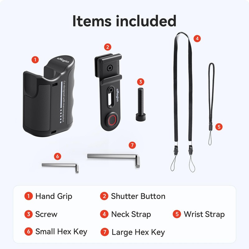 Camera Side Handle Xplorer Grip Kit for DJI/Insta.360/ Go.Pro Series
