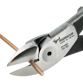 Tsunoda Electric Power Nipper Strong Blade 6.3 inches (160 mm) with Crimping Function PW-322