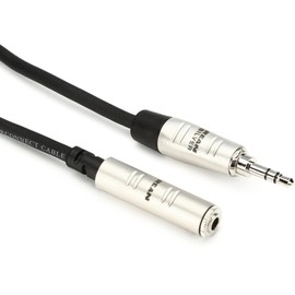 Hosa HXMM-025 Pro Headphone Extension Cable, REAN 3.5 Millimeters TRS to 3.5 Millimeters TRS, 25 Feet