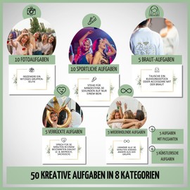 JGA Challenge by snaPmee - Funny, Not Embarrassing Game for Bachelor Party Women - 10 Photo Tasks, 10 Sports Challenges UVM for Bride & Team Bride