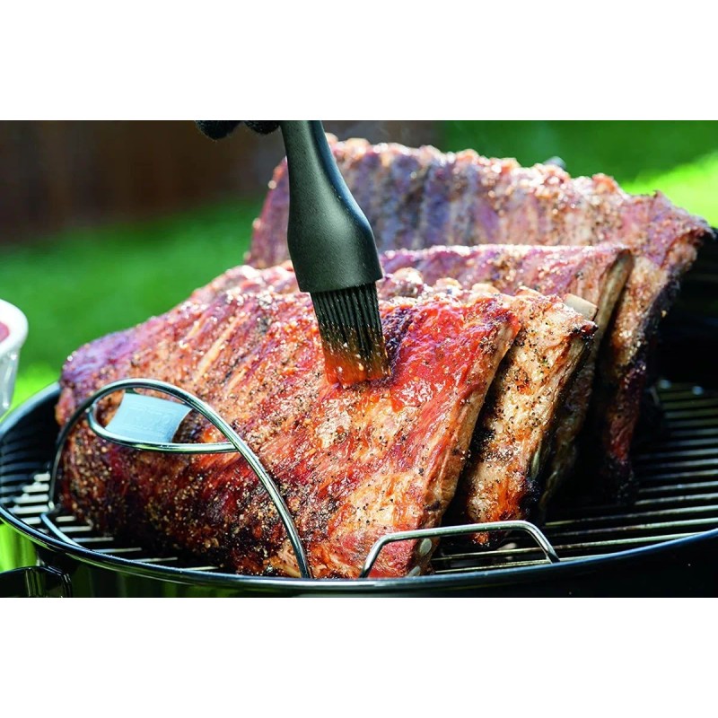Weber Rejilla Costillas Weber Costillero Acero Carne Asada 5 Separ