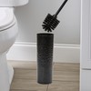 Bath Bliss Hammered Texture Toilet Brush in Black