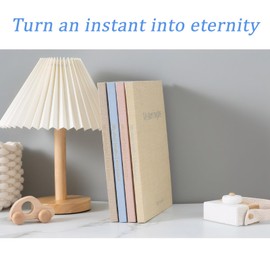 Baby Memory Book, Luxury Keepsake Gift for Mum to be, Linen Baby Book Memories Keepsake, Milestone Record & Photo Album Birth to Age 5, Journal Scrapbook Photo Album for Boy & Girl, Blue