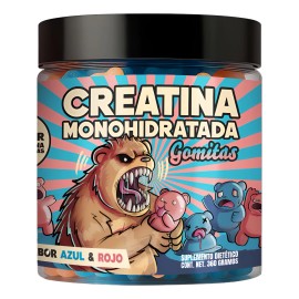Creatina Monohidratada Gomitas Smile Labz Azul Y Rojo