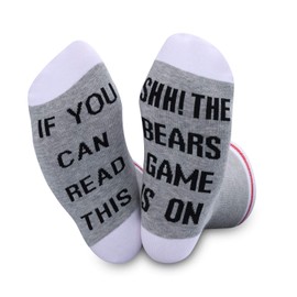JTOUK Bears Socks If You Can Read This The Game Is On Football Gift Funny Birthday Gift