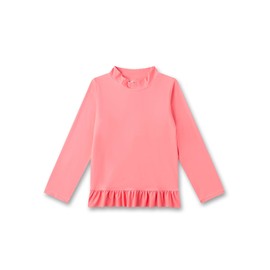 Sanetta Children's UV Shirt Pink Practical and Protective Swimming Shirt Made from Recycled Polyester Mix for Girls Swimwear for Children, pink, 128