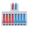 6PCS 2 in 8 Out Terminal Blocks 8 Way Butt