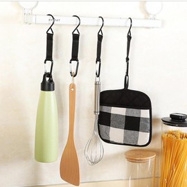 Fence Hooks for Bat Bags and Water Bottle - Nylon Buckles Metal Hooks - Multifunctional Carabiner Hung Backpack, Water Bottle Fence Hooks for Outdoor Sports Baseball, Softball, Tennis