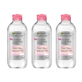 Garnier SkinActive Micellar Cleansing Water, For All Skin Types, 13.5 Fl Oz (Pack of 3)