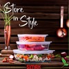 SIMAX Square Glass Food Storage Containers With Lids: Meal Prep