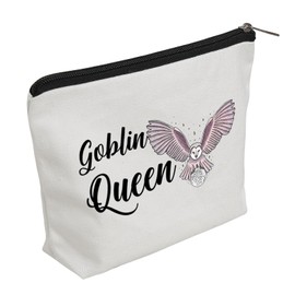 WZJHCL Goblin Queen Makeup Pouch Bag Goblin King Owl Storage Pouch Bag Movie Inpired Zipper Pouch Movie Owl Gift (Goblin Queen)