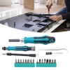 57Pcs Ratchet Screw Set Driver Bits with Socket Handle Manual