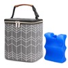 BABEYER Breast Milk Cooler Bag with Ice Pack Fits 4