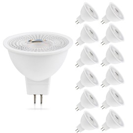HMYYJT MR16 LED Bulb 50W Halogen Equivalent,3000K Warm White,5W MR16 GU5.3 12-36V AC&DC Spotlight Bulb,38° Beam Angle for Landscape,NO-Dimmable,12pack.