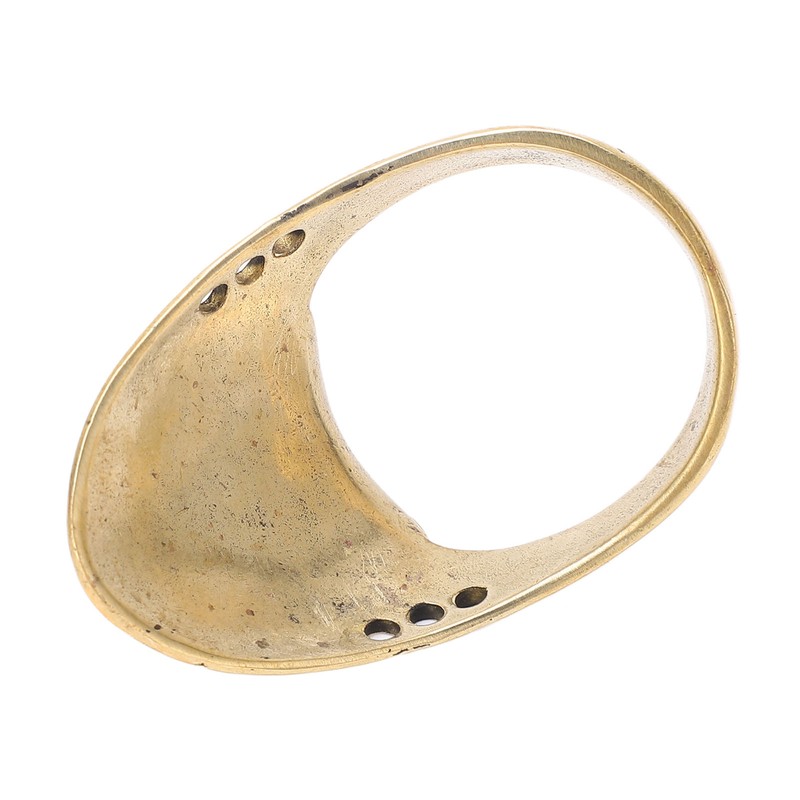 Brass Archery Thumb Ring Portable Finger Protector with Anti Lost