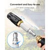 Adjustable Downstream Soft Wash Nozzle for Pressure Washer 3-7 GPM,