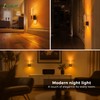 L LOHAS LED Night Light, Amber Candle Night Lights Plug