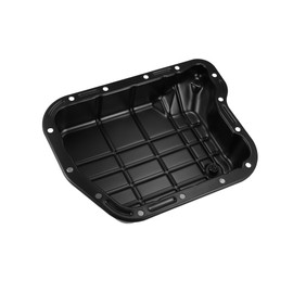 ACROPIX Transmission Oil Pan for Dodge for Ram 1500 2500 for Dodge Durango Dakota 52118780AC 52118780AD Engine Oil Pan Lower Engine Sump Pan Oil Pan Black Powder Coating Metal Car Parts