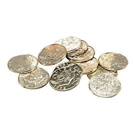Bristol Novelty BA1003 Pirate Gold Coins, Unisex-Adult, One Size