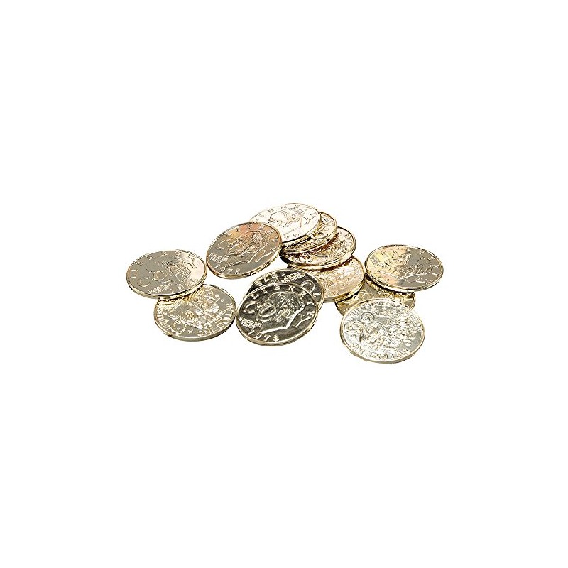 Bristol Novelty BA1003 Pirate Gold Coins, Unisex-Adult, One Size