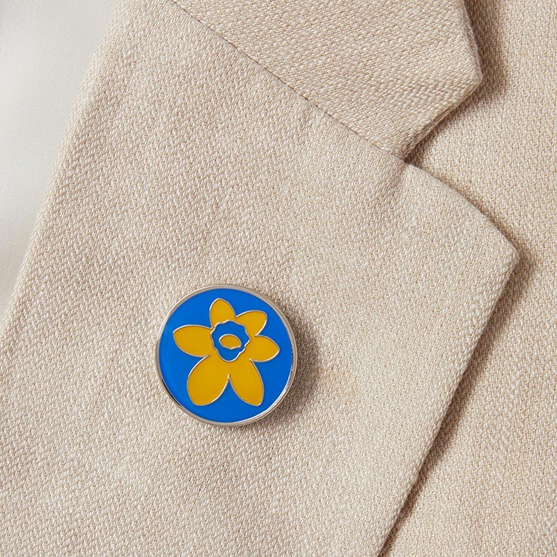 Marie Curie Daffodil Logo Charity Lapel Pin Badge