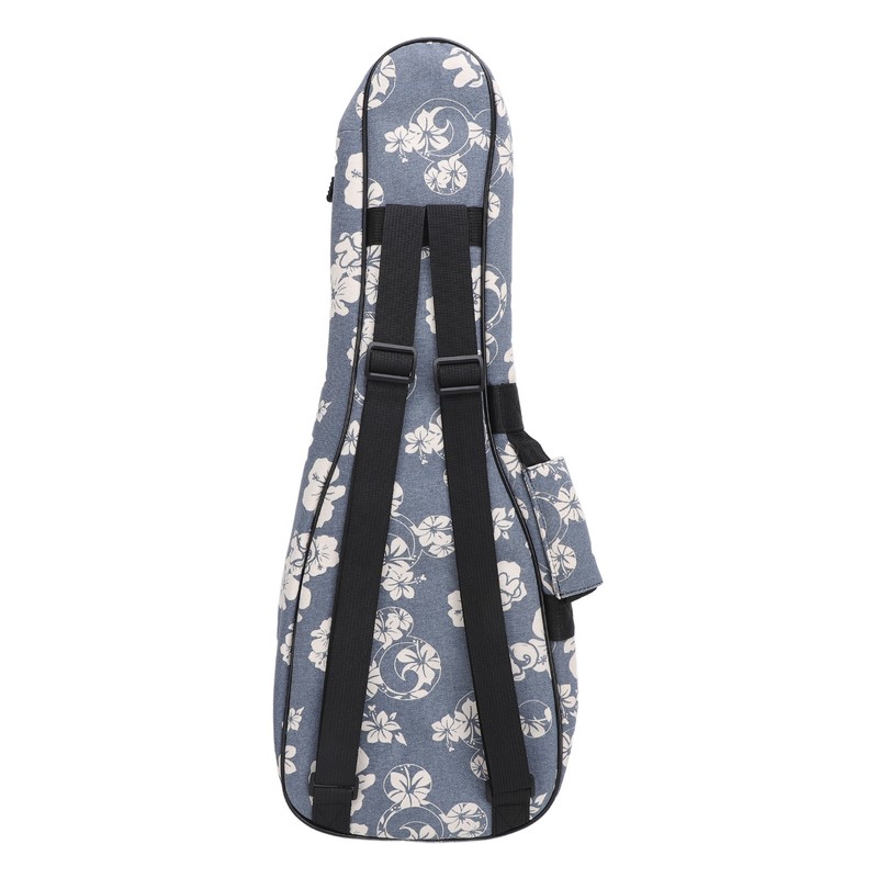 Ukulele Case Backpack Hawaiian Hibiscus Flower Pattern Thickened Ukulele Padded