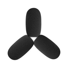 LEFXMOPHY for BlueParrott S650-XT Noise canceling Headset Microphone Blue Parrott Foam Pop Filter Windscreen Mic Cover Accessories, 3-Pack