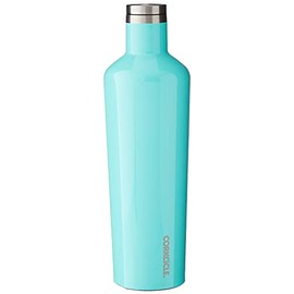 Corkcicle Canteen - Water Bottle and Thermos - Keeps Beverages Cold for Over 25, Hot for Over 12 Hours - Triple Insulated with Shatterproof Stainless Steel Construction - Turquoise - 25oz/750ml