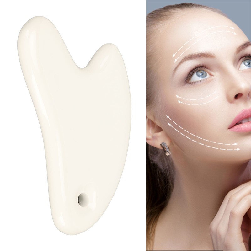 Ceramic Beauty Gua Sha Tool Men Women Face Body Massage