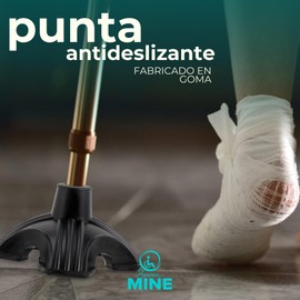 Seven Mine Repuesto Punta Estabilizadora para Bastón de 4 Puntas | Almohadilla Bastones