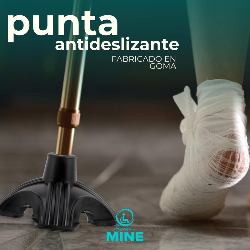 Seven Mine Repuesto Punta Estabilizadora para Bastón de 4 Puntas