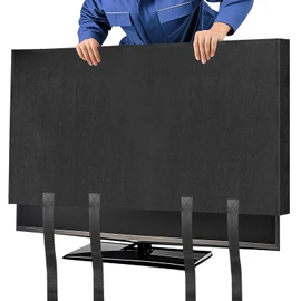Wibeelee TV Cover Moving Dust Anti-Scratch TV Screen Cover Fits 60"-65" TV with Bottom Strap for Protection TV Moving Home Renovation Pet Scratch or Other Furniture(65”)